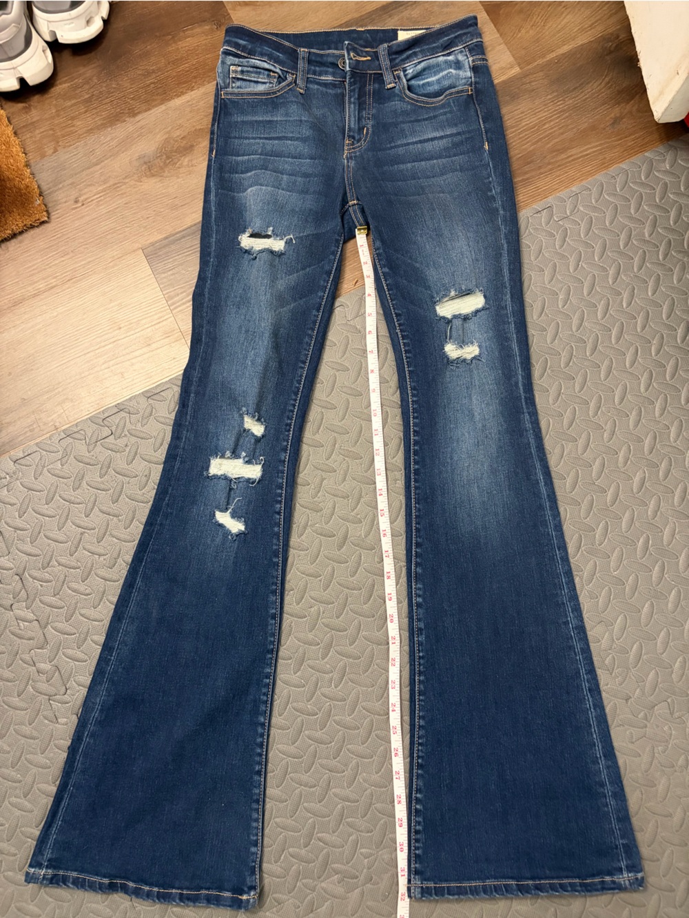 Women’s bridge by gly distressed flare jeans 25
